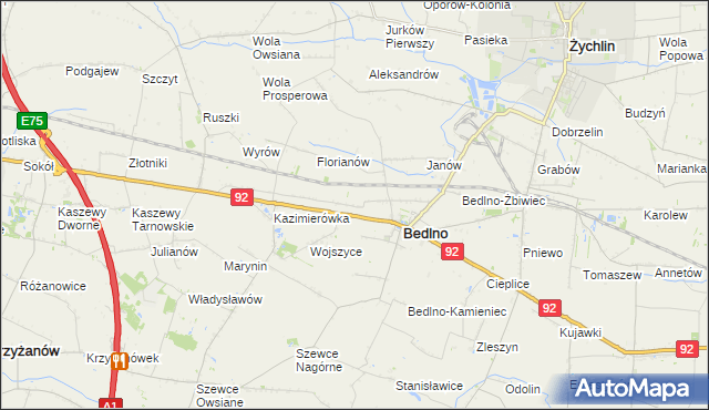 mapa Kręcieszki, Kręcieszki na mapie Targeo