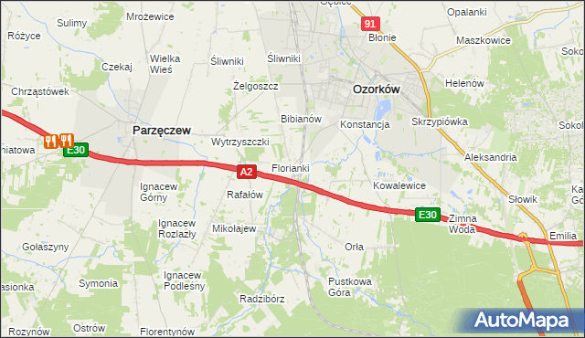 mapa Mamień, Mamień na mapie Targeo