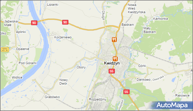 mapa Mareza, Mareza na mapie Targeo