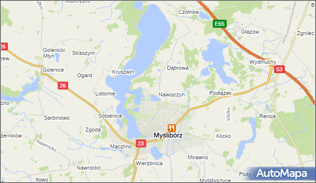 mapa Nawojczyn, Nawojczyn na mapie Targeo