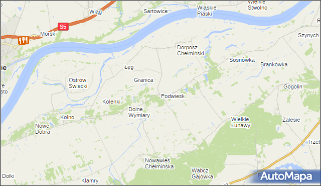 mapa Podwiesk, Podwiesk na mapie Targeo