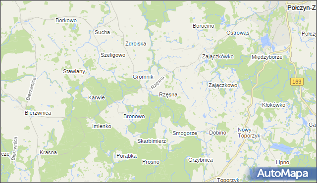 mapa Rzęsna, Rzęsna na mapie Targeo