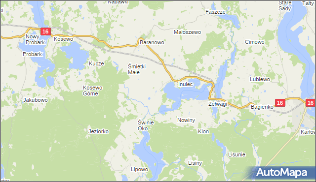 mapa Śmietki, Śmietki na mapie Targeo