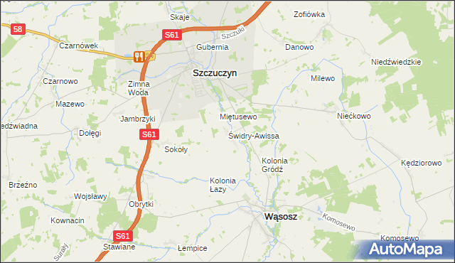 mapa Świdry-Awissa, Świdry-Awissa na mapie Targeo