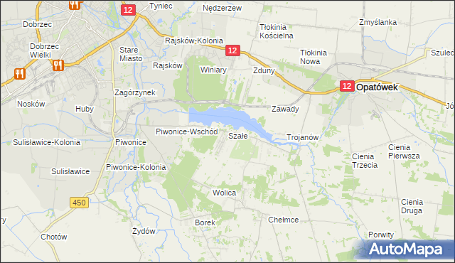mapa Szałe, Szałe na mapie Targeo