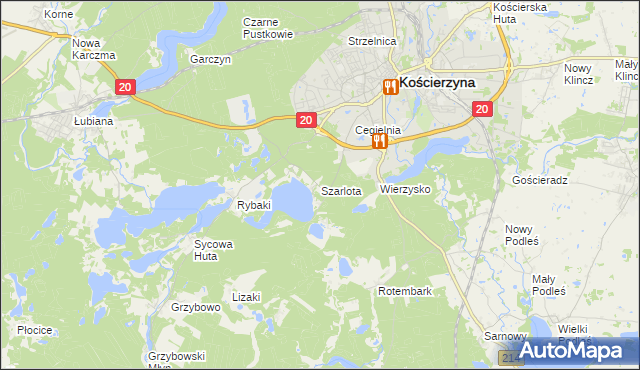 mapa Szarlota, Szarlota na mapie Targeo