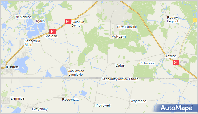 mapa Szczedrzykowice, Szczedrzykowice na mapie Targeo