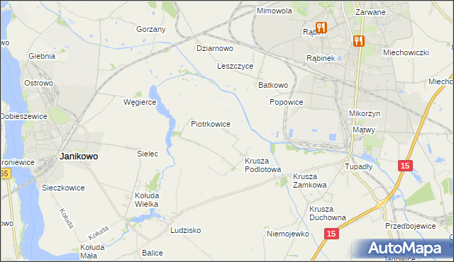 mapa Żalinowo, Żalinowo na mapie Targeo