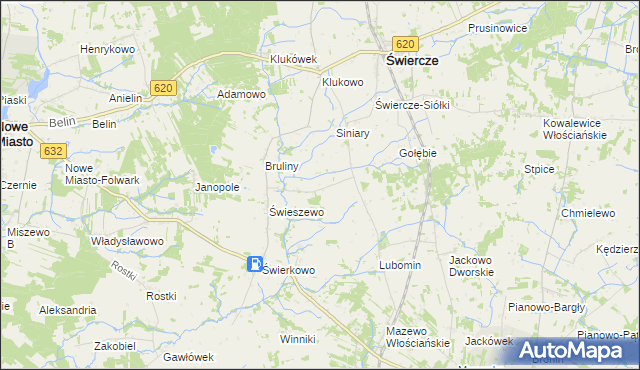 mapa Świeszewko, Świeszewko na mapie Targeo