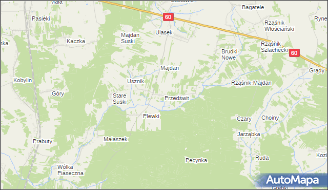 mapa Przedświt, Przedświt na mapie Targeo