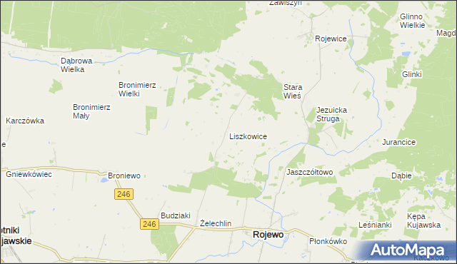 mapa Liszkowice, Liszkowice na mapie Targeo