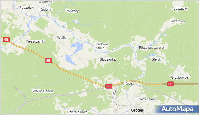 mapa Słuczanka, Słuczanka na mapie Targeo