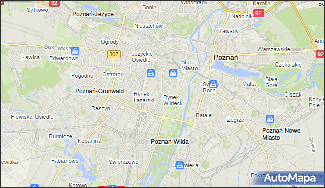 mapa Rynek Wildecki, Rynek Wildecki na mapie Targeo