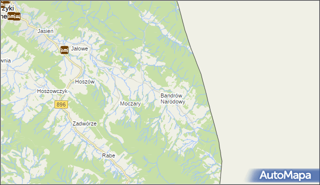 mapa Bandrów Narodowy, Bandrów Narodowy na mapie Targeo