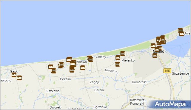 mapa Chłopy, Chłopy na mapie Targeo