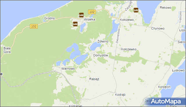 mapa Domysłów, Domysłów na mapie Targeo