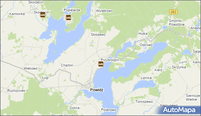 mapa Przybrodzin, Przybrodzin na mapie Targeo