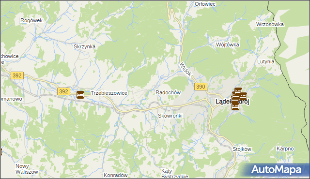 mapa Radochów, Radochów na mapie Targeo