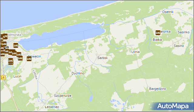 mapa Sarbsk, Sarbsk na mapie Targeo