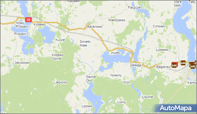 mapa Śmietki, Śmietki na mapie Targeo