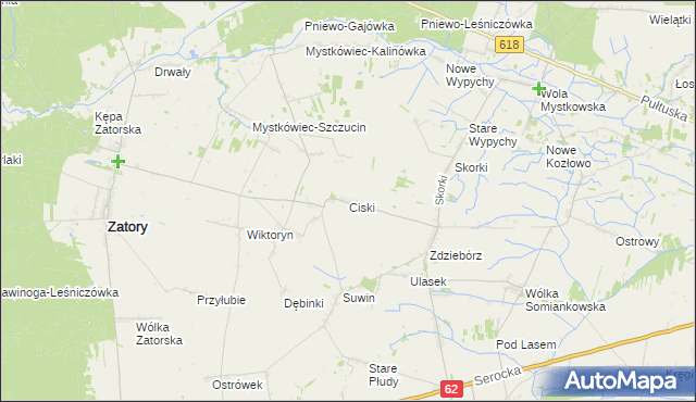 mapa Ciski, Ciski na mapie Targeo