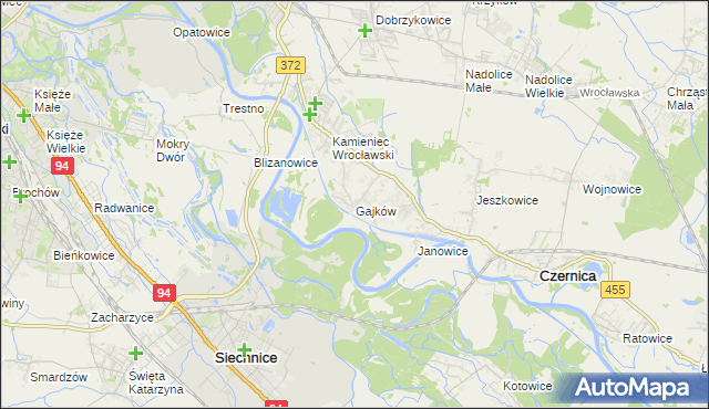 mapa Gajków, Gajków na mapie Targeo