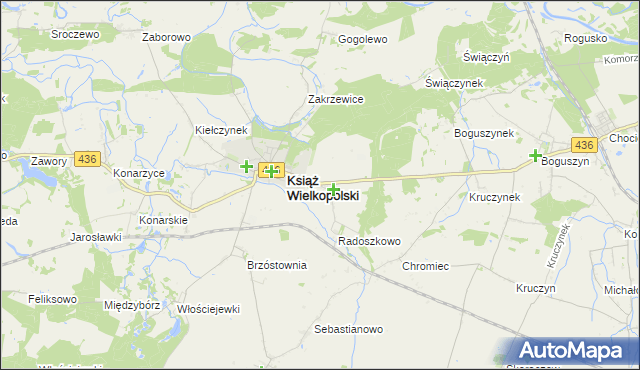 mapa Radoszkowo Drugie, Radoszkowo Drugie na mapie Targeo