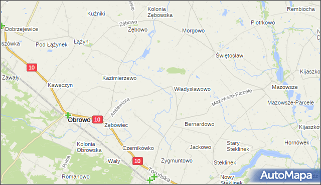 mapa Skrzypkowo, Skrzypkowo na mapie Targeo