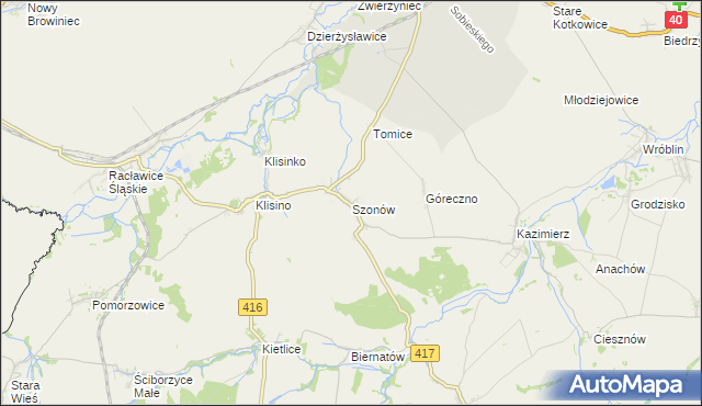 mapa Szonów, Szonów na mapie Targeo