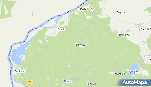 mapa Trzypole, Trzypole na mapie Targeo