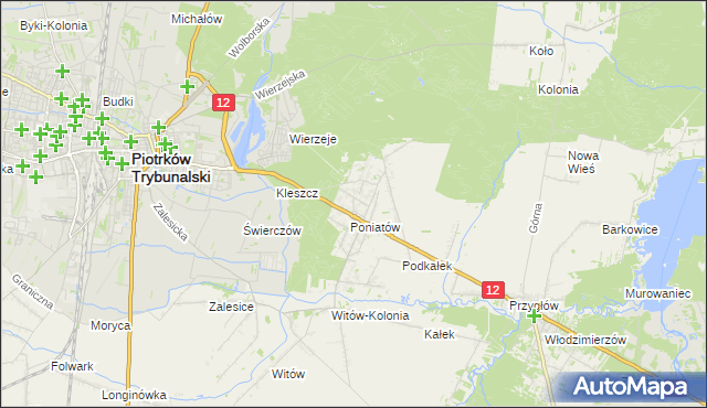 mapa Uszczyn, Uszczyn na mapie Targeo