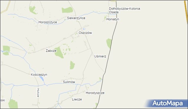 mapa Uśmierz, Uśmierz na mapie Targeo