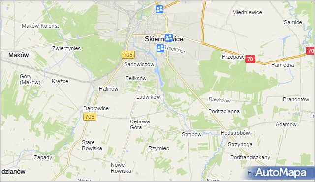 mapa Balcerów, Balcerów na mapie Targeo