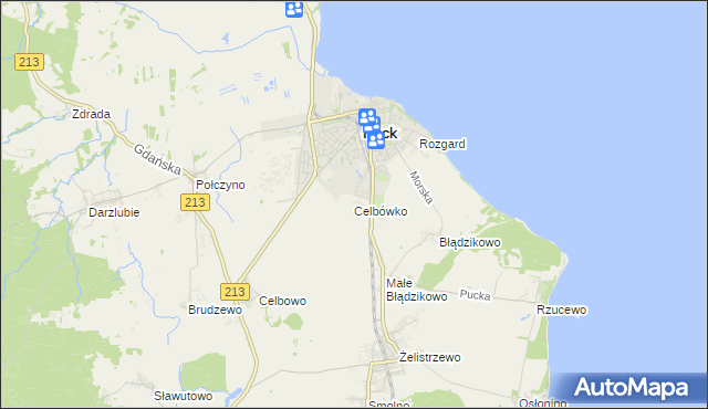 mapa Celbówko, Celbówko na mapie Targeo