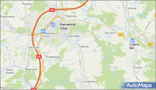 mapa Czadrów, Czadrów na mapie Targeo