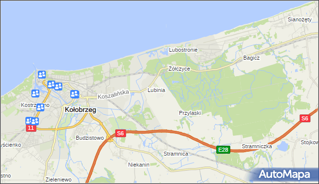 mapa Kądzielno, Kądzielno na mapie Targeo