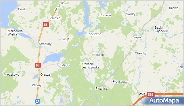 mapa Krokocie, Krokocie na mapie Targeo