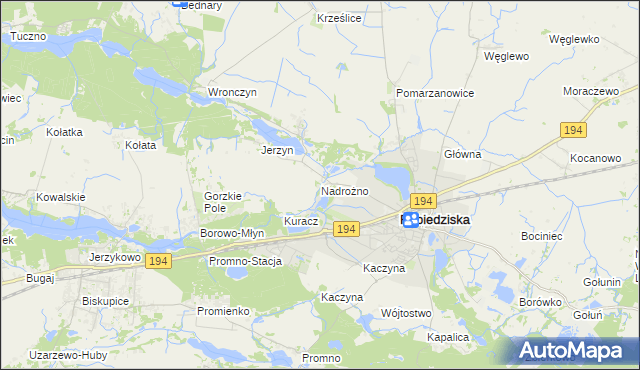 mapa Nadrożno, Nadrożno na mapie Targeo