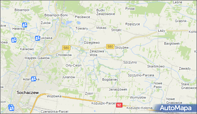 mapa Nowe Mostki, Nowe Mostki na mapie Targeo