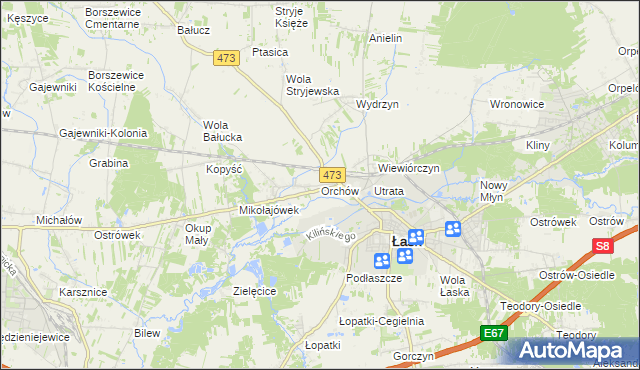 mapa Orchów, Orchów na mapie Targeo