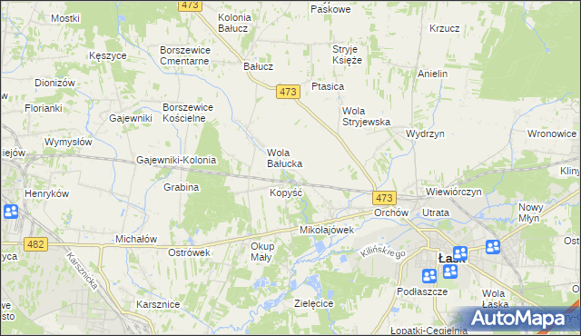 mapa Orchów-Wesółka, Orchów-Wesółka na mapie Targeo