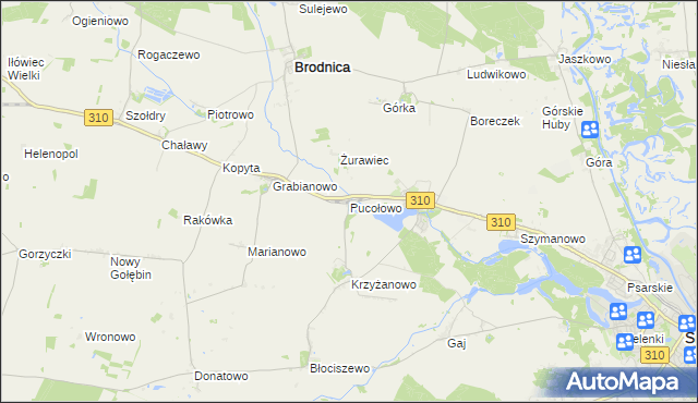 mapa Pucołowo, Pucołowo na mapie Targeo