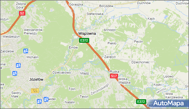 mapa Radiówek, Radiówek na mapie Targeo