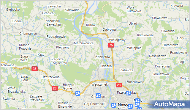 mapa Rdziostów, Rdziostów na mapie Targeo