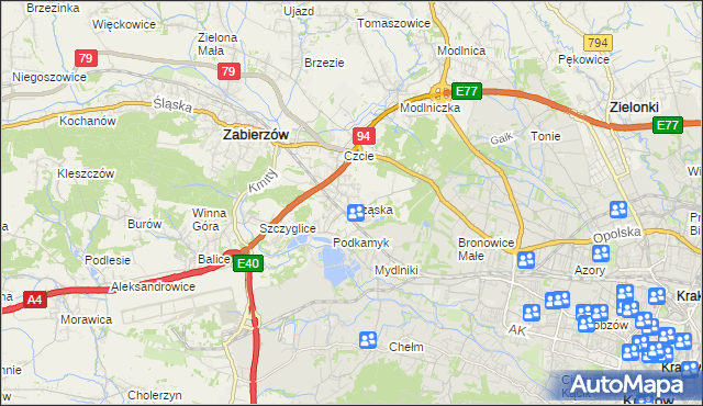 mapa Rząska, Rząska na mapie Targeo