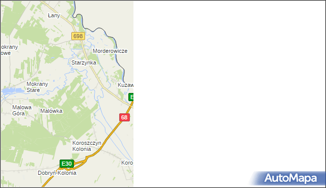 mapa Samowicze, Samowicze na mapie Targeo
