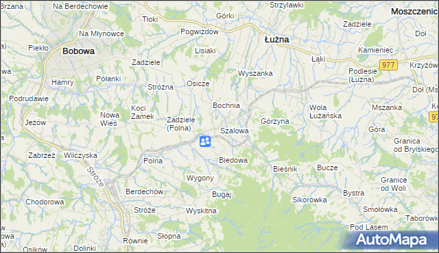 mapa Szalowa, Szalowa na mapie Targeo