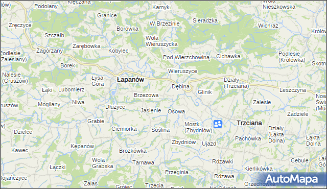 mapa Ubrzeż, Ubrzeż na mapie Targeo