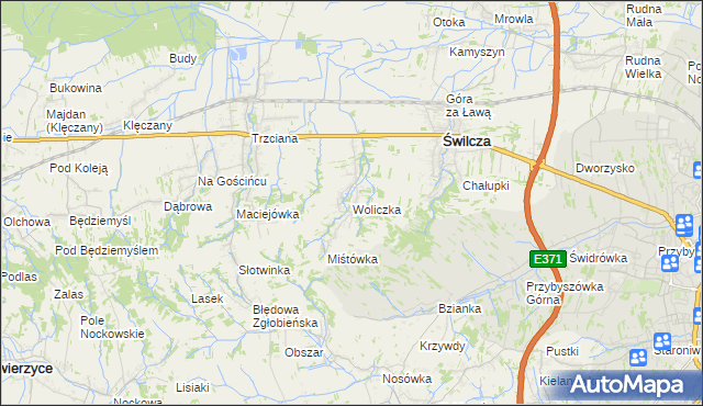 mapa Woliczka, Woliczka na mapie Targeo