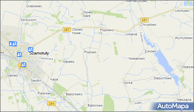 mapa Wychowaniec, Wychowaniec na mapie Targeo